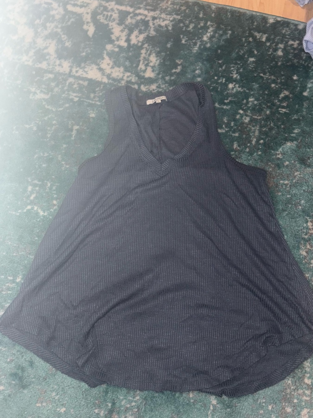 Z Supply Rib Hacci Vagabond Tank (Style ZT211466) Large Dusty Blue